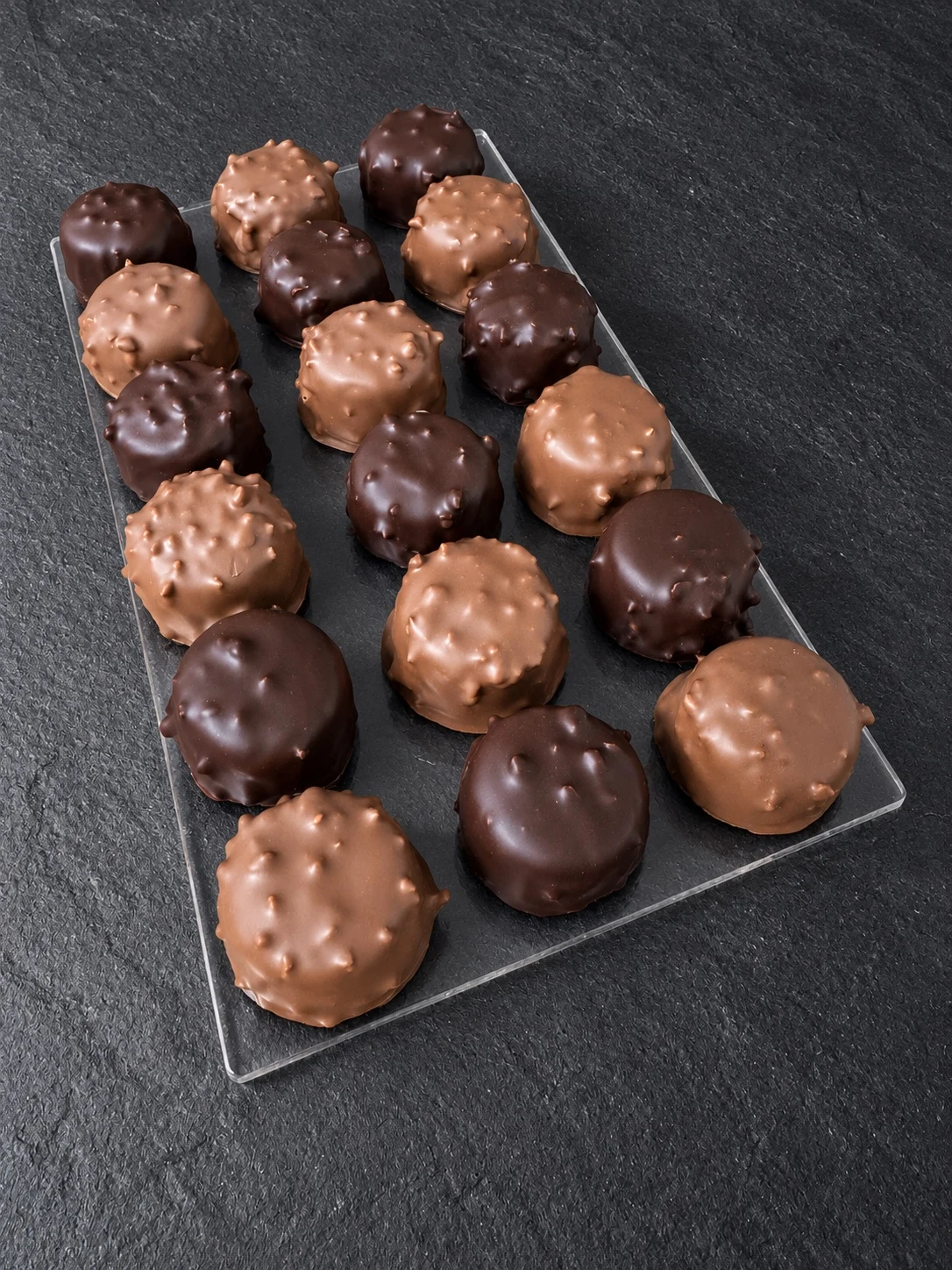 Rochers — chocolat au lait et noir — Sébastien Cantrelle