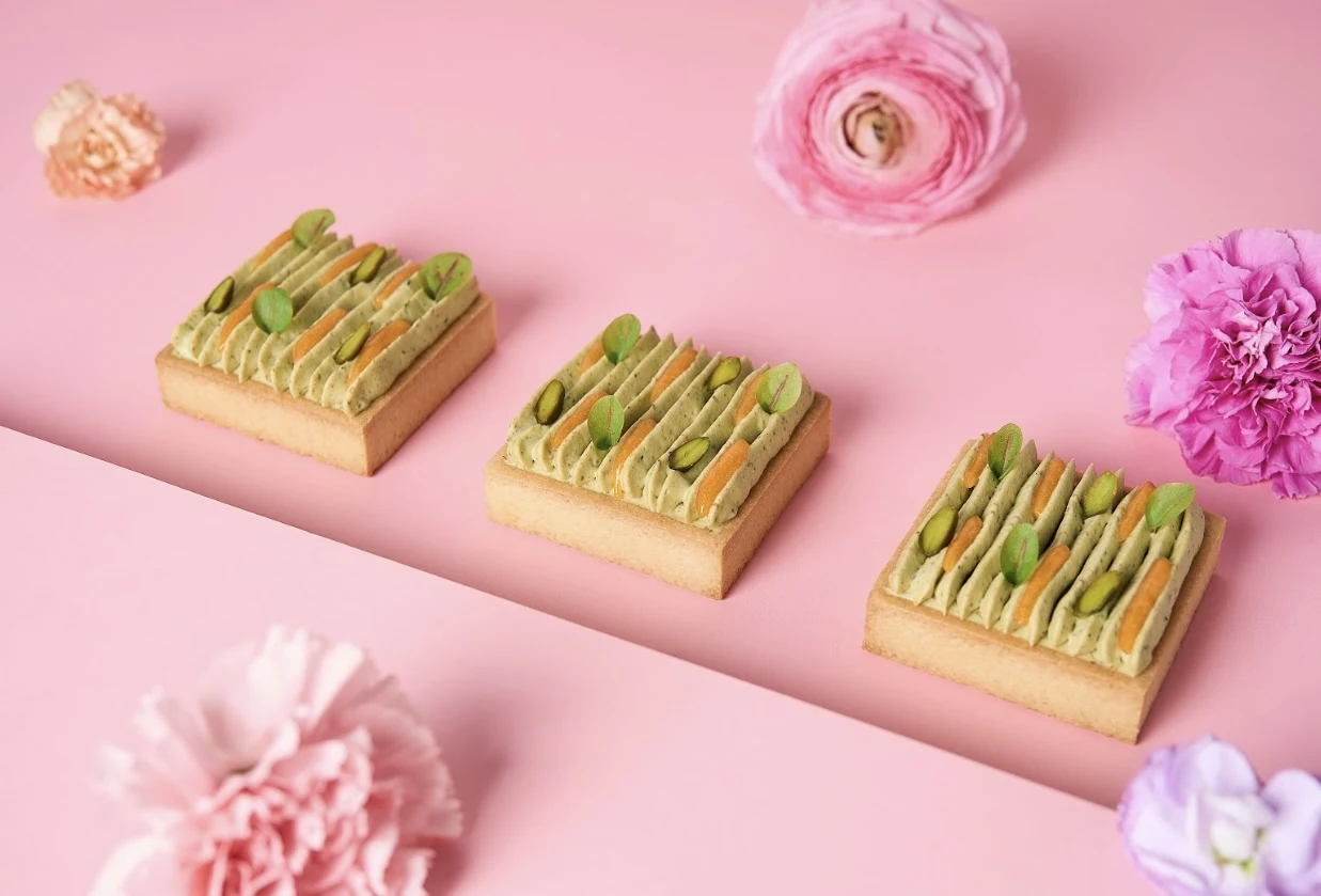 Tartelettes carrées — pochage et finitions — Sébastien Cantrelle